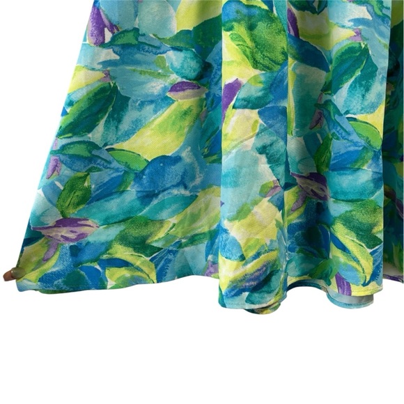 Blu Pepper Blue and Green Ruffled Mini Sundress Size Medium - Picture 7 of 7